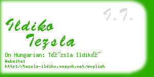 ildiko tezsla business card